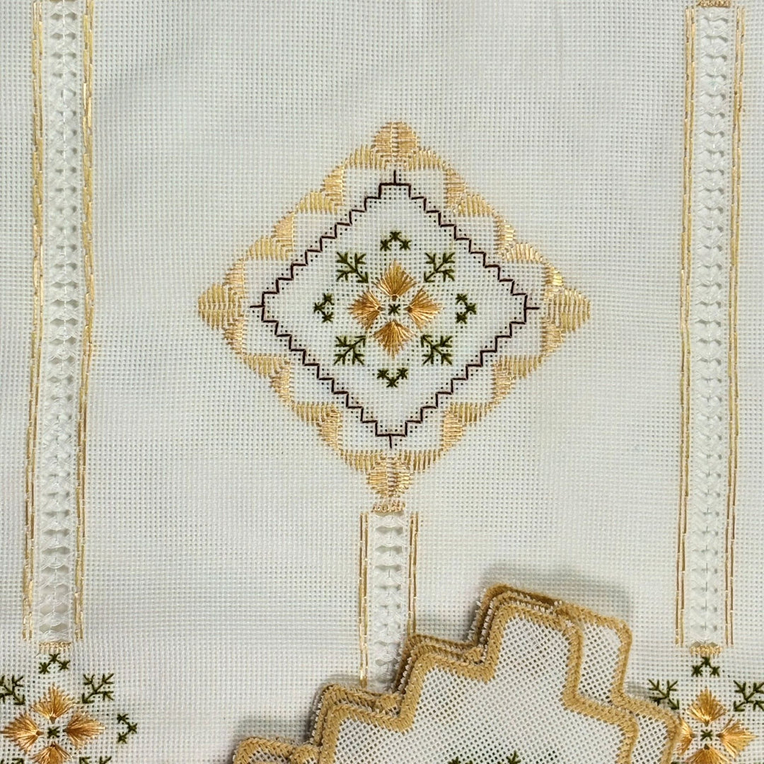 Embroidered Doily Set