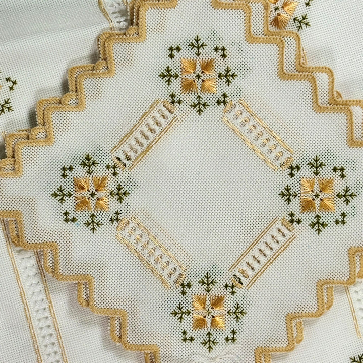 Embroidered Doily Set