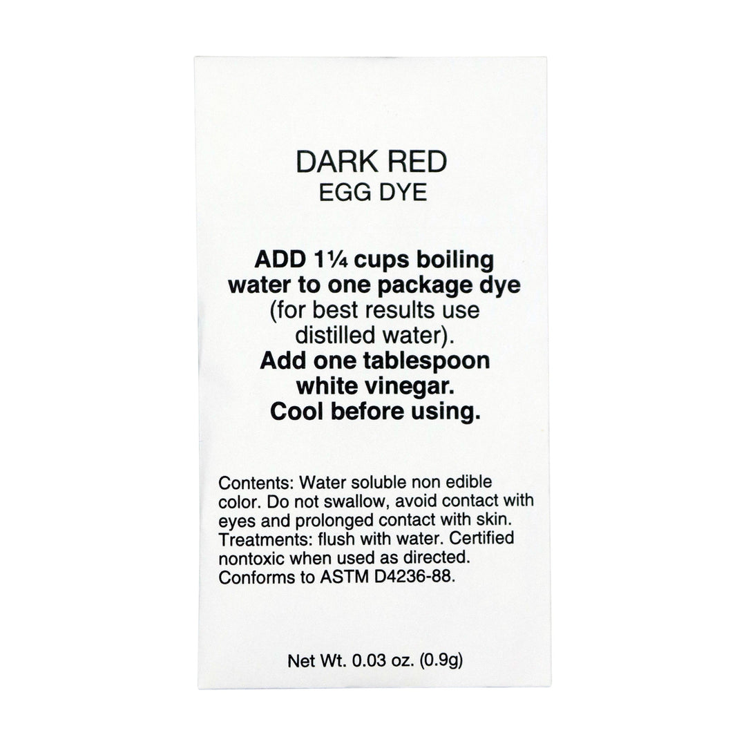 Dark Red Pysanka Dye