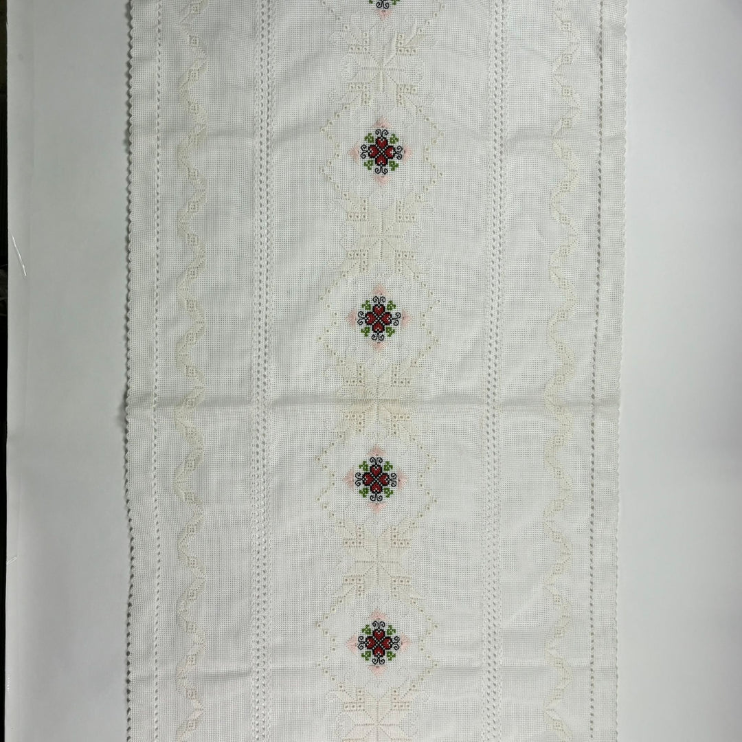 Embroidered Doily/Table Runner