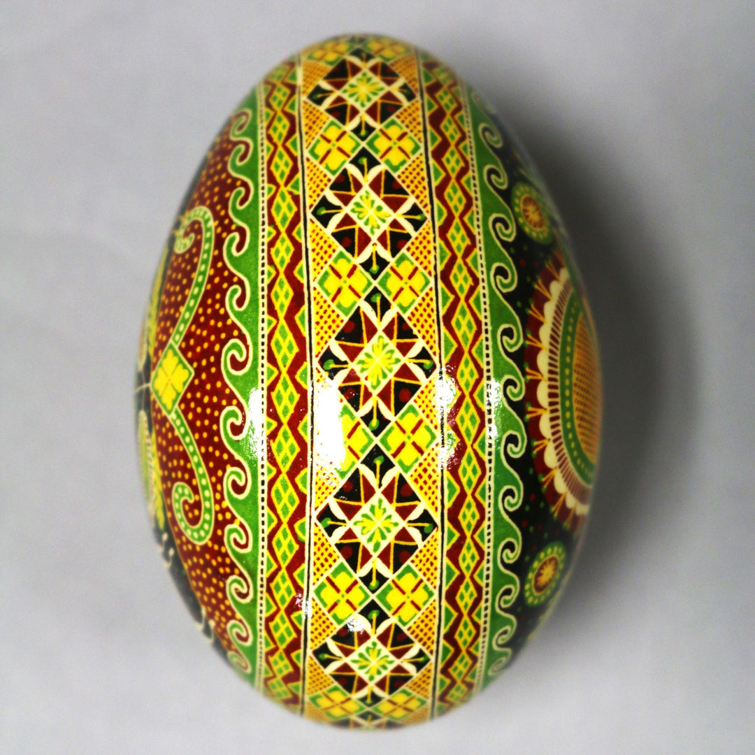 Pysanka - Decorated Goose Egg Shell