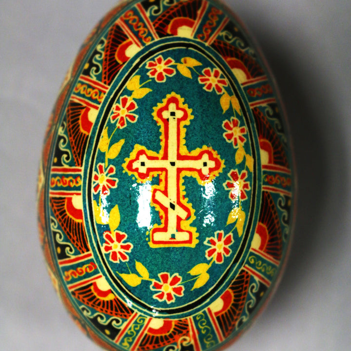 Pysanka - Decorated Goose Egg Shell