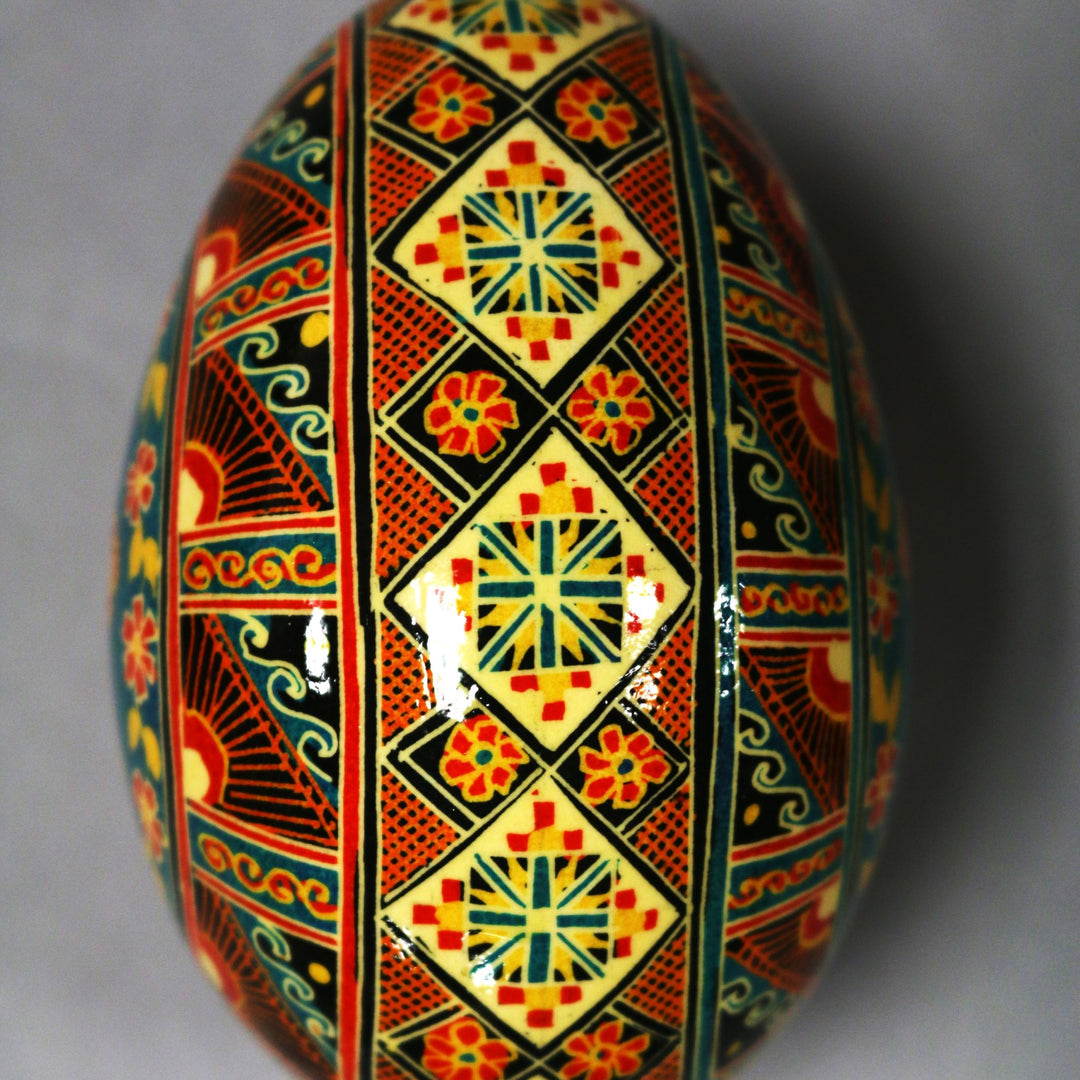 Pysanka - Decorated Goose Egg Shell