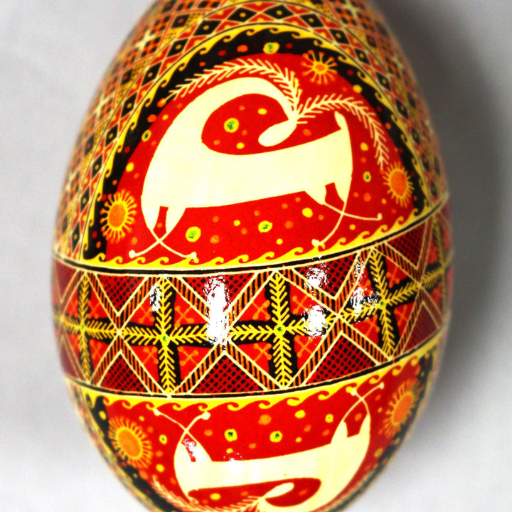 Pysanka - Decorated Goose Egg Shell