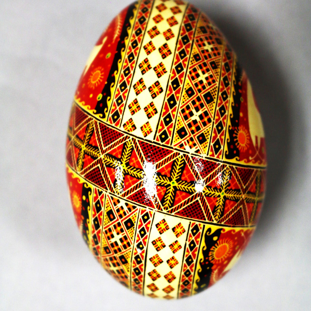 Pysanka - Decorated Goose Egg Shell