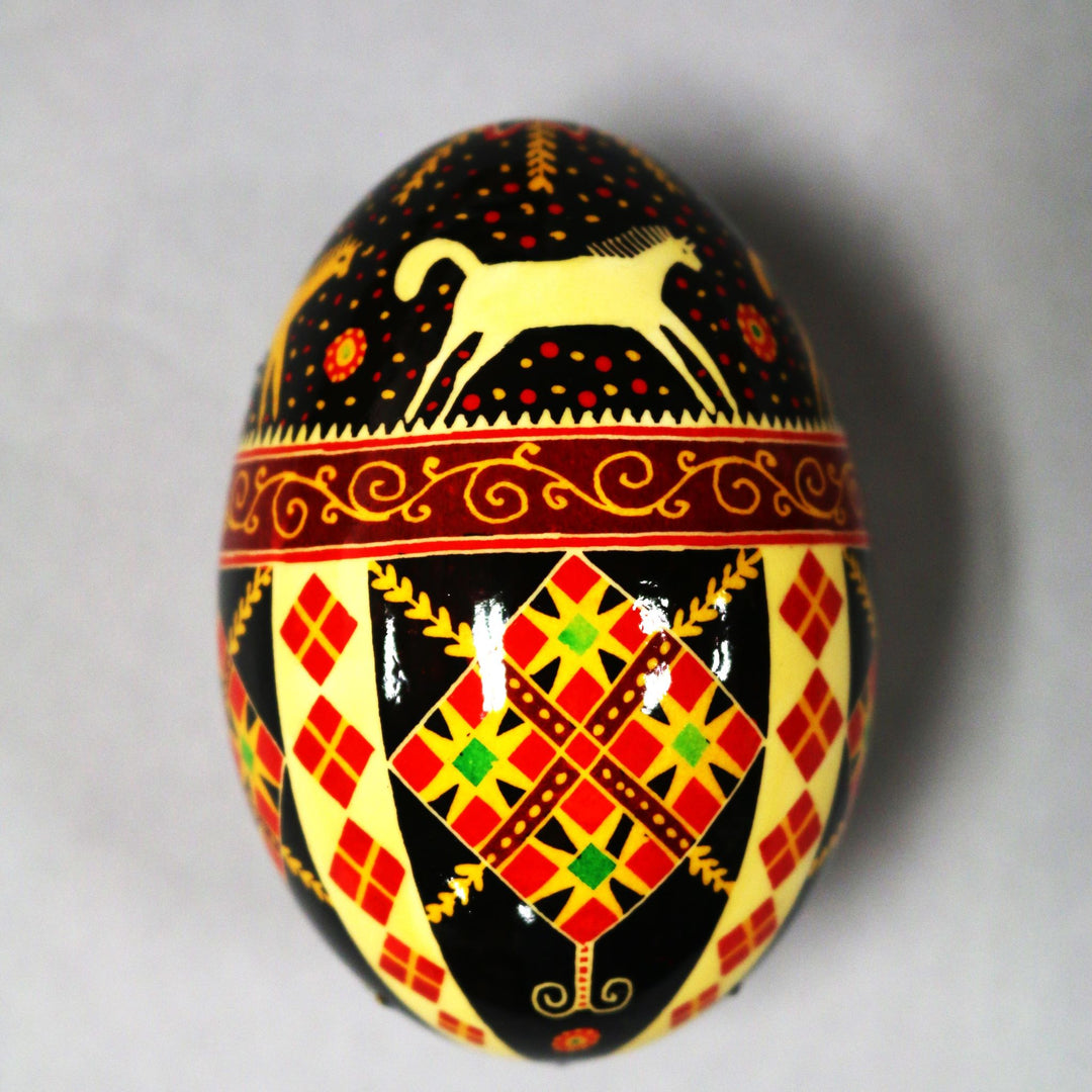 Pysanka - Decorated Goose Egg Shell