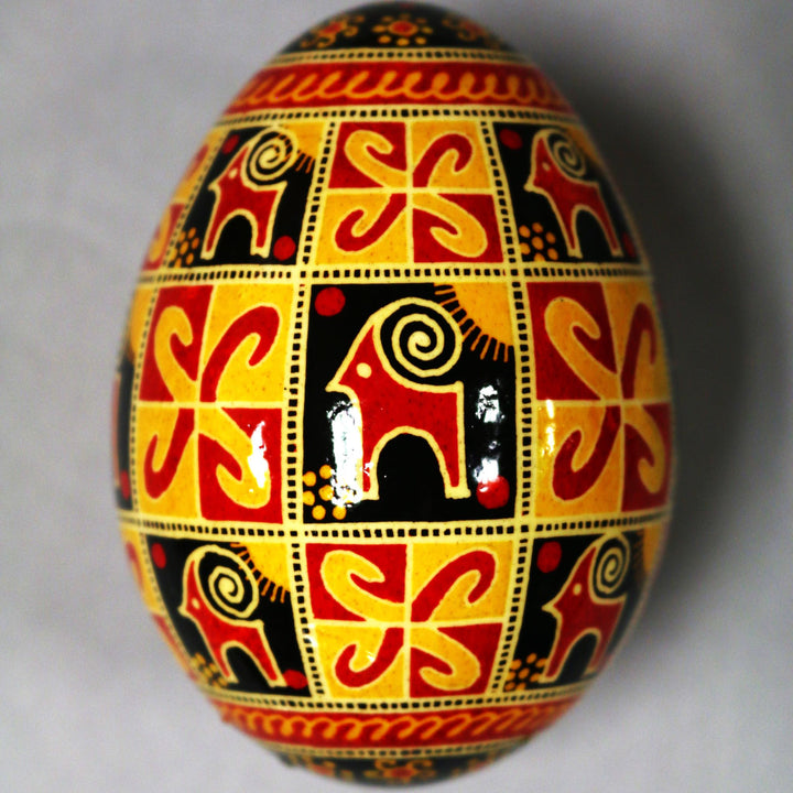 Pysanka - Decorated Goose Egg Shell