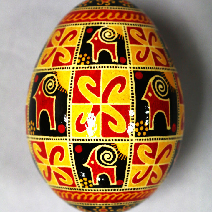 Pysanka - Decorated Goose Egg Shell