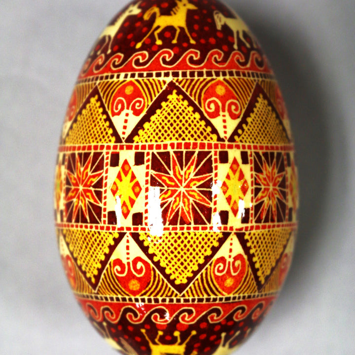 Pysanka - Decorated Goose Egg Shell