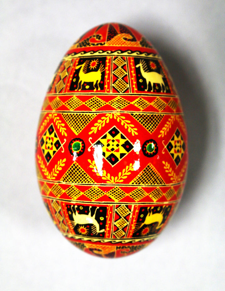 Pysanka - Decorated Goose Egg Shell