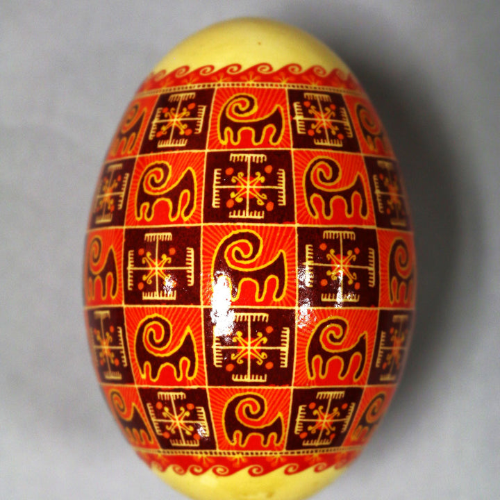 Pysanka - Decorated Goose Egg Shell