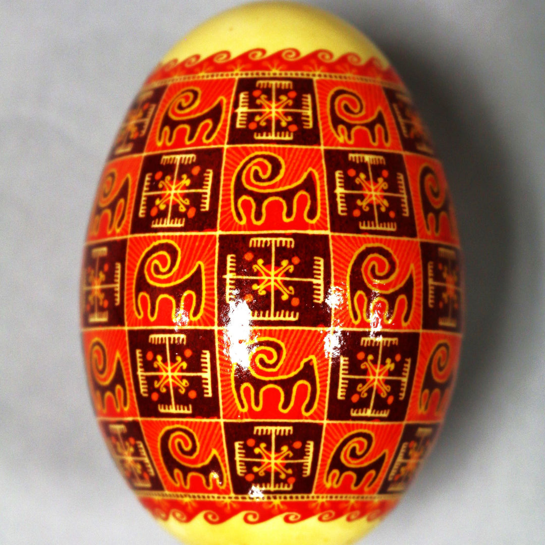 Pysanka - Decorated Goose Egg Shell