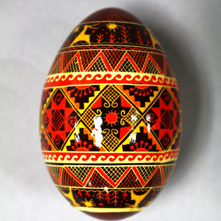 Pysanka - Decorated Goose Egg Shell