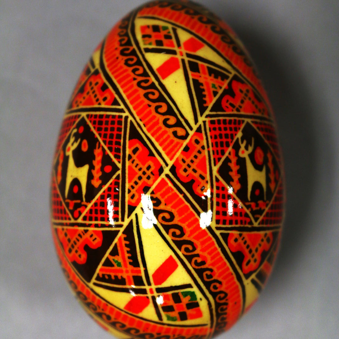 Pysanka - Decorated Goose Egg Shell