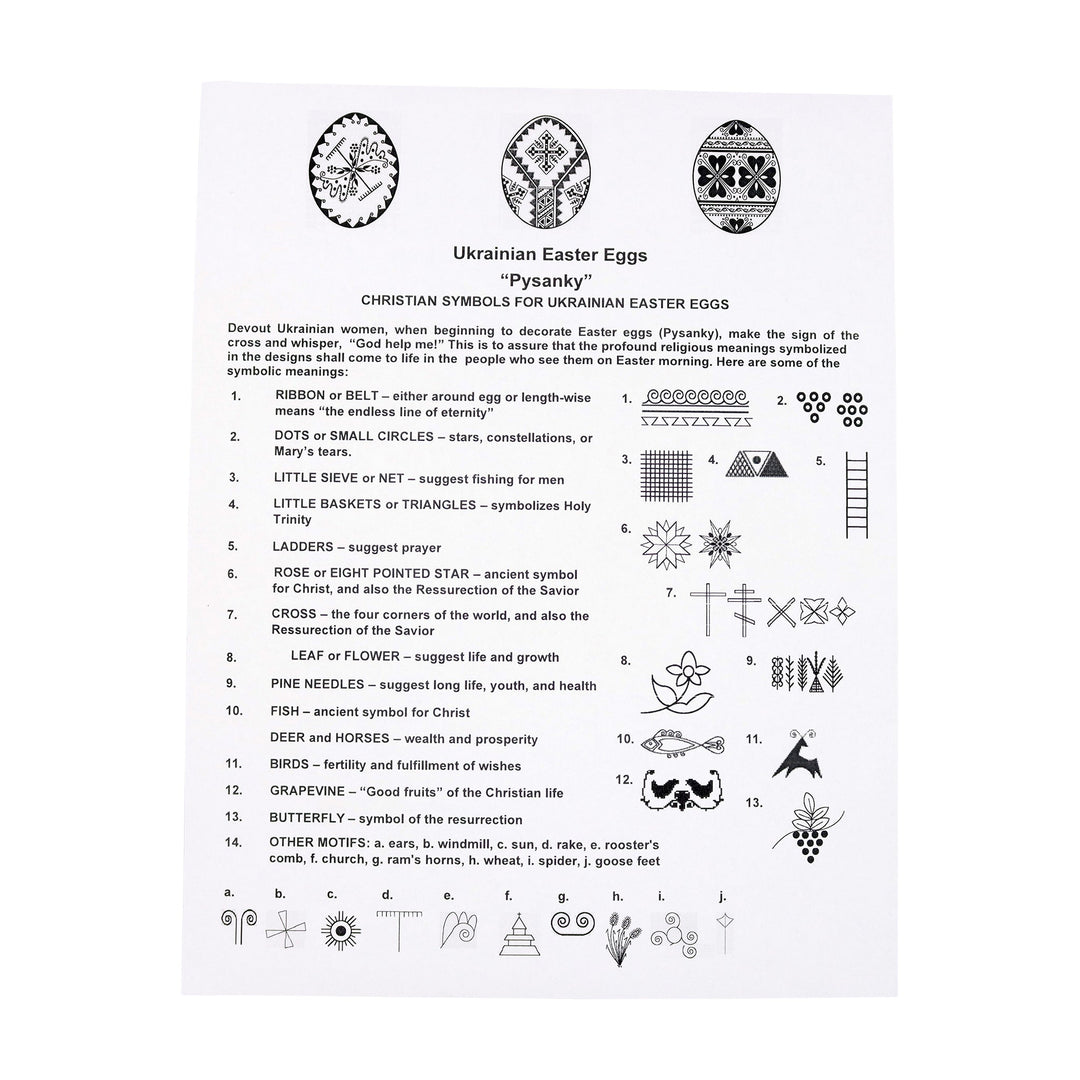 Christian Symbol sheet